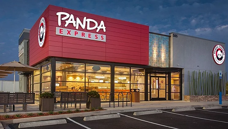 Panda express restaurant view from front